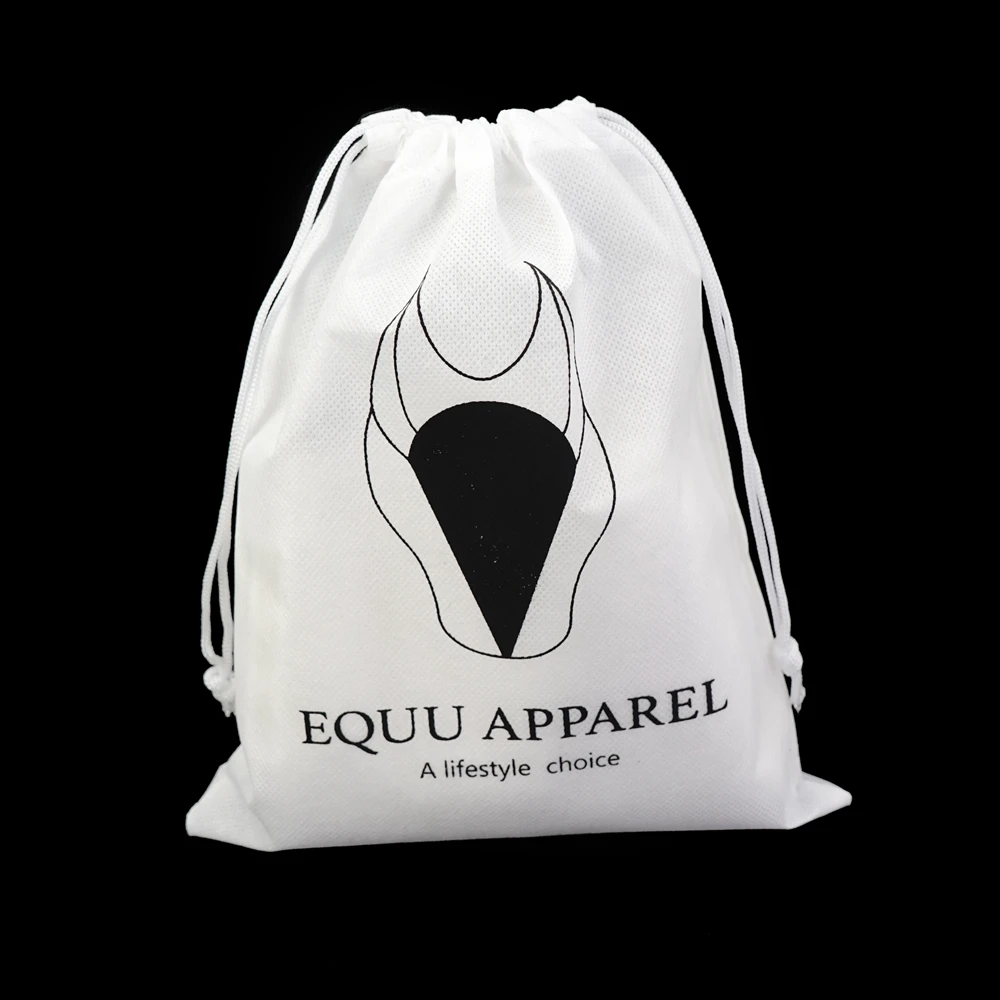 Custom your design screen Printed Drawstring non-woven bag Dust Bag