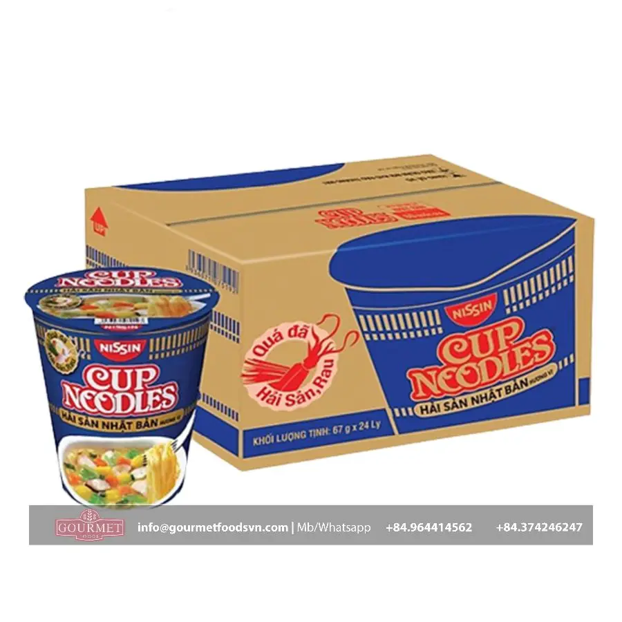 Nissin японская морепродукты мгновенная чашка лапша 67 г
