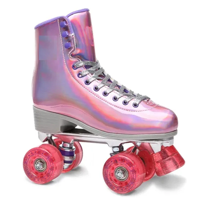 Quad roller skates with PU wheels