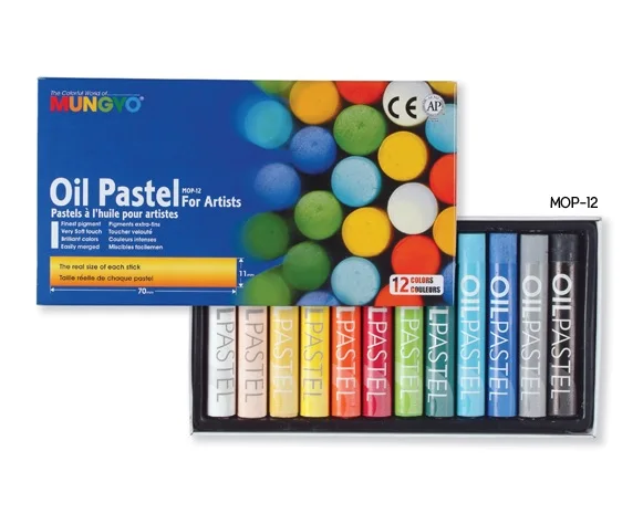 Mungyo Professional Oil Pastel MOP Series 12/24/36/48/72 Colors, Korea Stationery