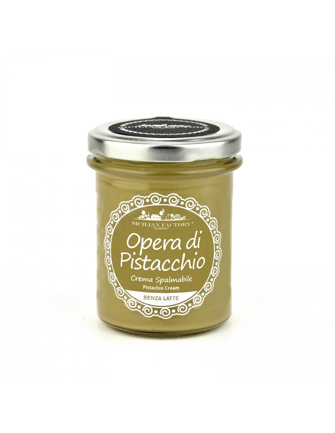 New Product Gluten Lactose Free Vegan Spread Cream Pistachio Spreadable Cream in Mason Jar of 500gr