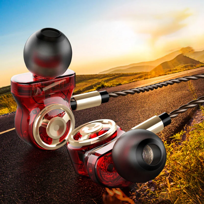 QKZ CK10 In Ear Earphone With Microphone 6 Dynamic Driver Unit Headsets Stereo Sports HIFI Subwoofer Earphones Monitor Earbuds