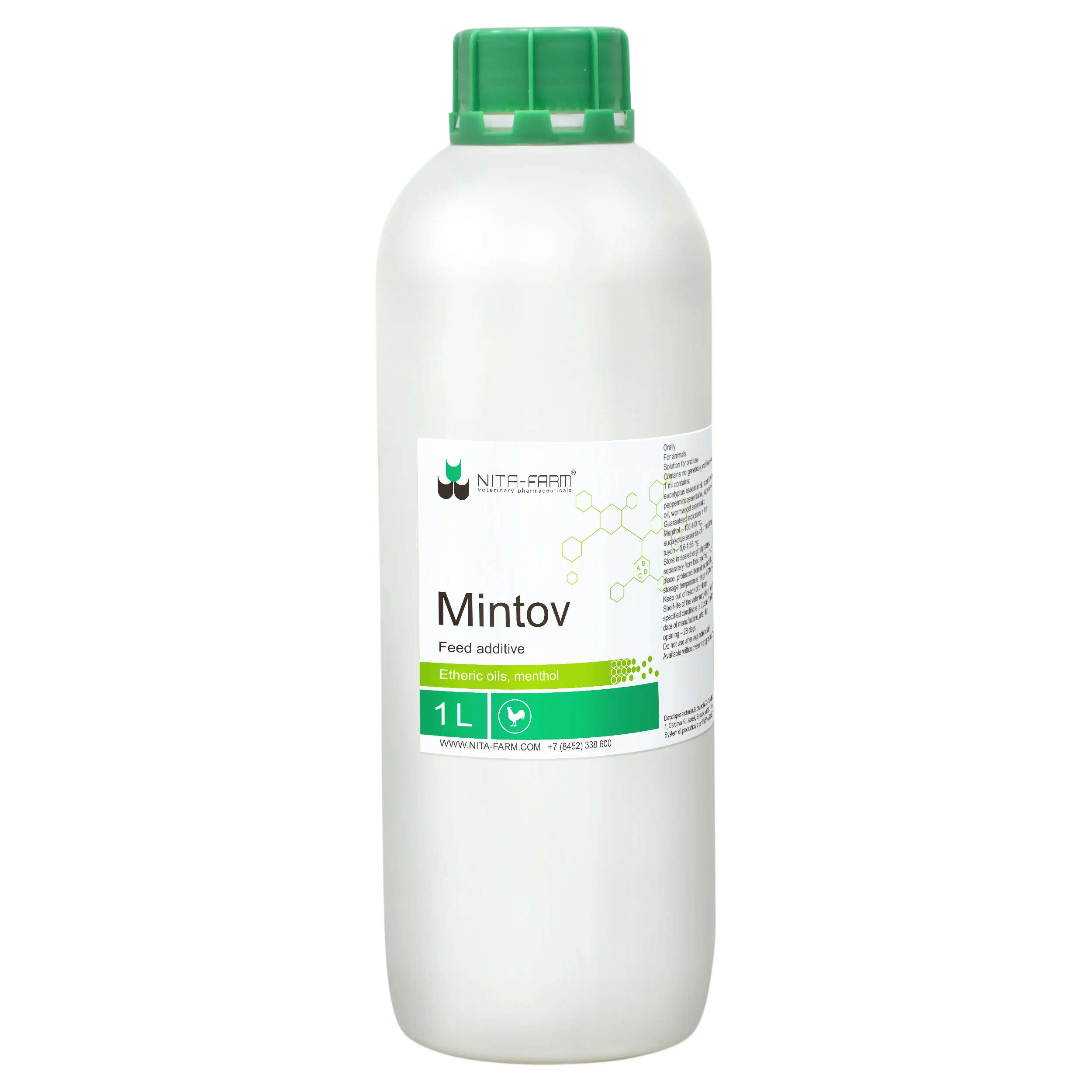 
Витаминный и минеральный комплекс эфирных масел «Mintov» для сельскохозяйственной птицы 