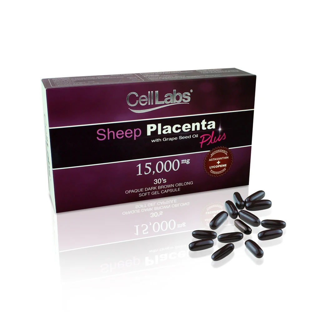 New Zealand Sheep Placenta 15,000MG Stem Cells For Healthy Looking Skin Anti Aging Women Beauty Young