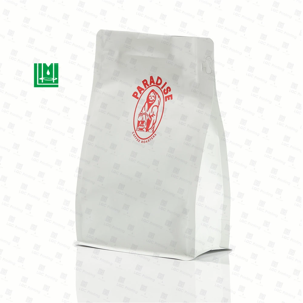 Aluminum Foil Ziplock Vacuum Rice Coffee Block Bottom Valve Tea Cookies Chips Food Storage Safe Plastic Pouch Packaging Bag