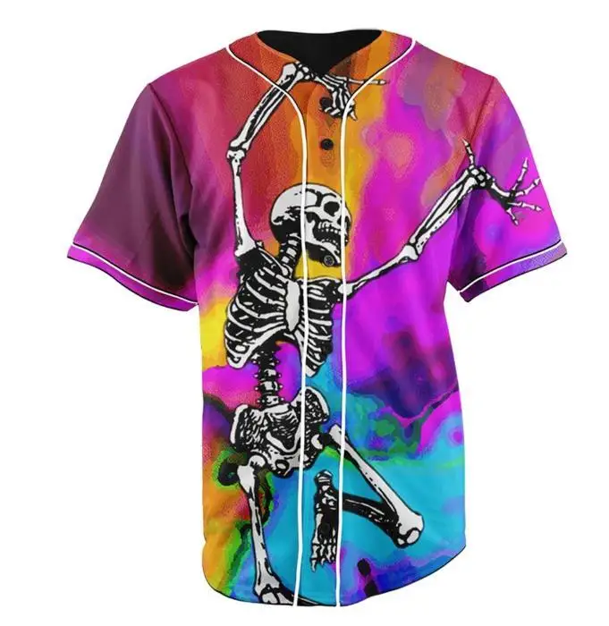 Men Sublimated Baseball Jersey   Sportswear customize baseball button up shirts raglan 3/4 sleeve baseball t shirt