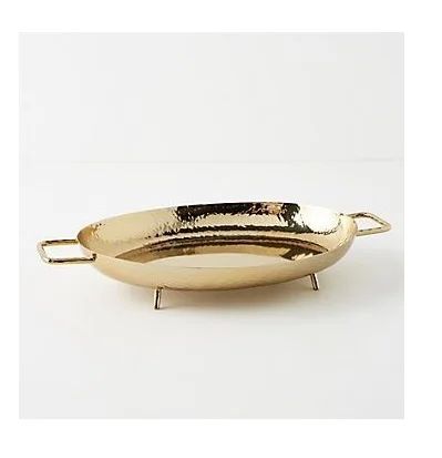  Кухонная металлическая круглая раковина Сервировочная чаша золотого цвета внутри и черного дизайнерская Высококачественная для конфет