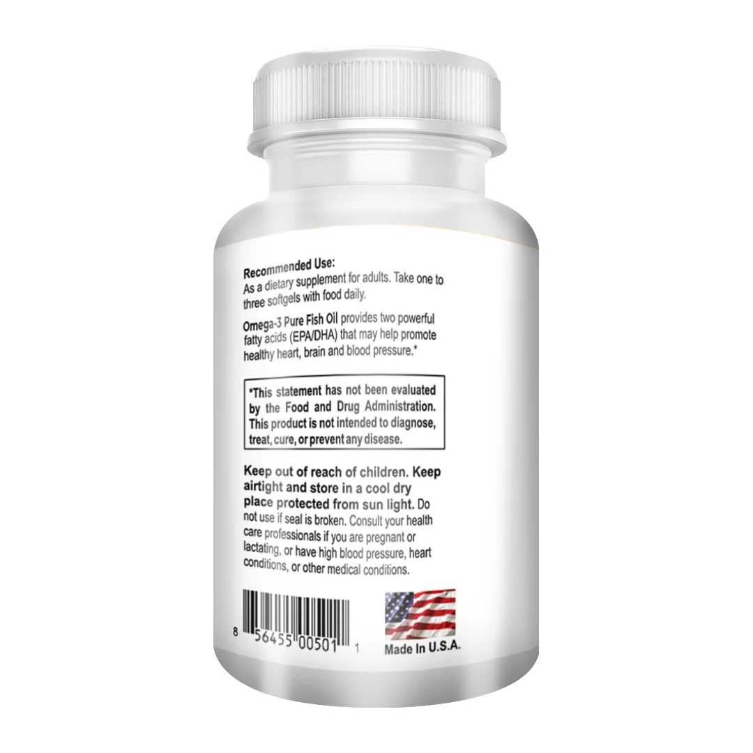 Deep Sea Fish Oil Capsules Omega 3 Health Supplement Offers Fish Oil Benefits:Joint Pain Relief  Eye Care Supplement USA Product