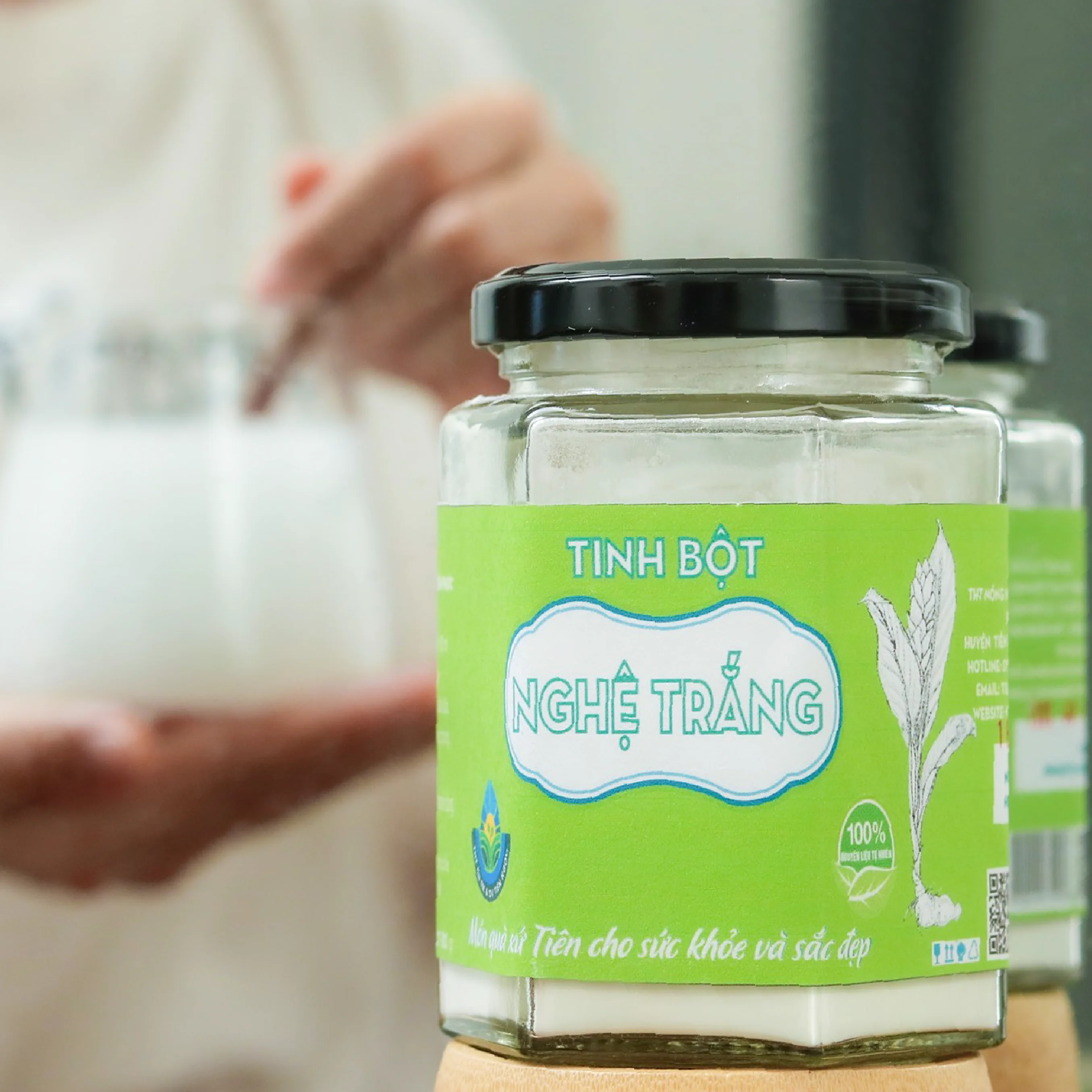 
Vietnam Supplier 100% Natural Oganic White turmeric powder 100g Health products 