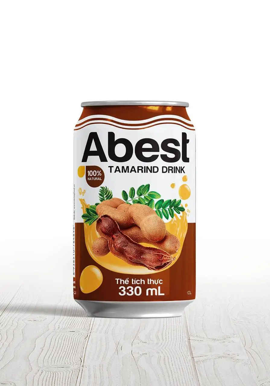 Wholesale Tamarind Flavor Fruit Juice 330ml Canned ABEST Juice OEM