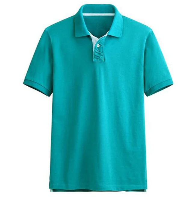 High Quality 100% Cotton Pique Mens Customized Polo T Shirts With Custom Logo Adult Short Sleeves Men Polo Shirts