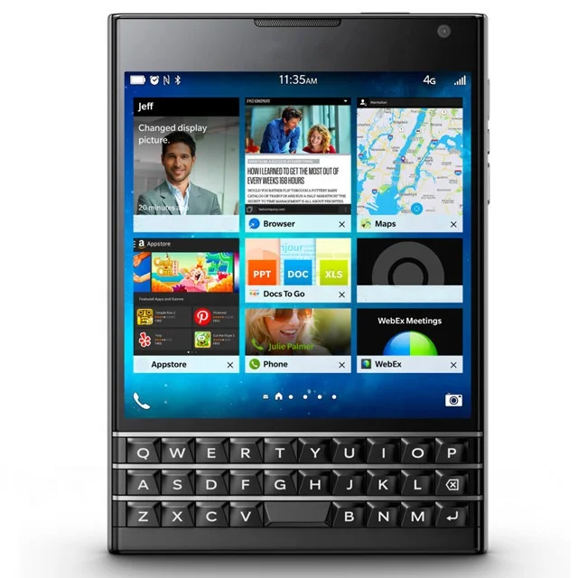 Free Shipping For Blackberry Passport Q30 BLACK Unlocked GSM QWERTY Original Touchscreen Mobile Cell Phone Smartphone By Post