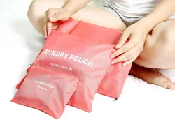 6 Set Packing Cubes Travel Luggage Packing Organizer With Laundry Bag