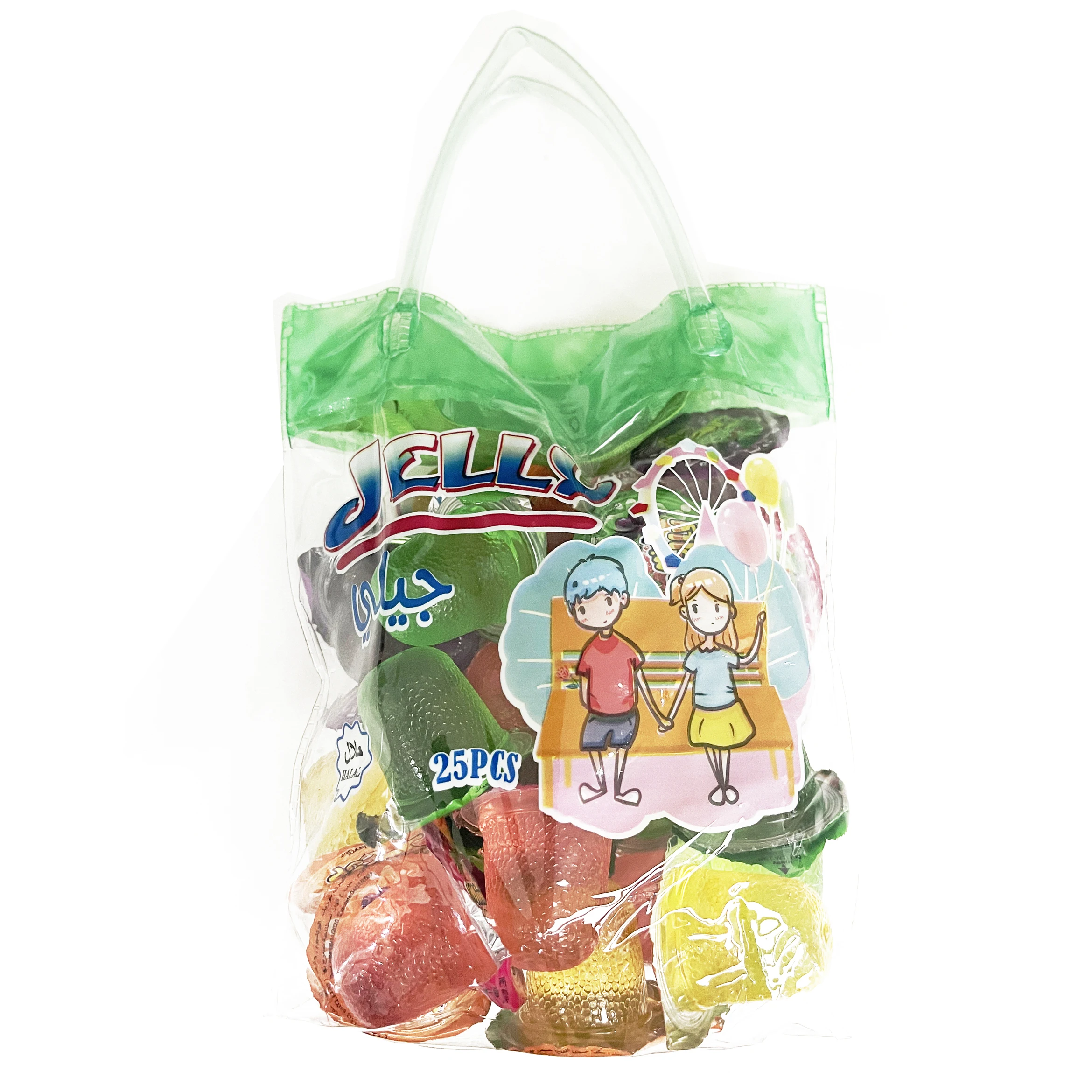Mixed Fruit Flavor Handbag Jelly Pudding Candy Cup