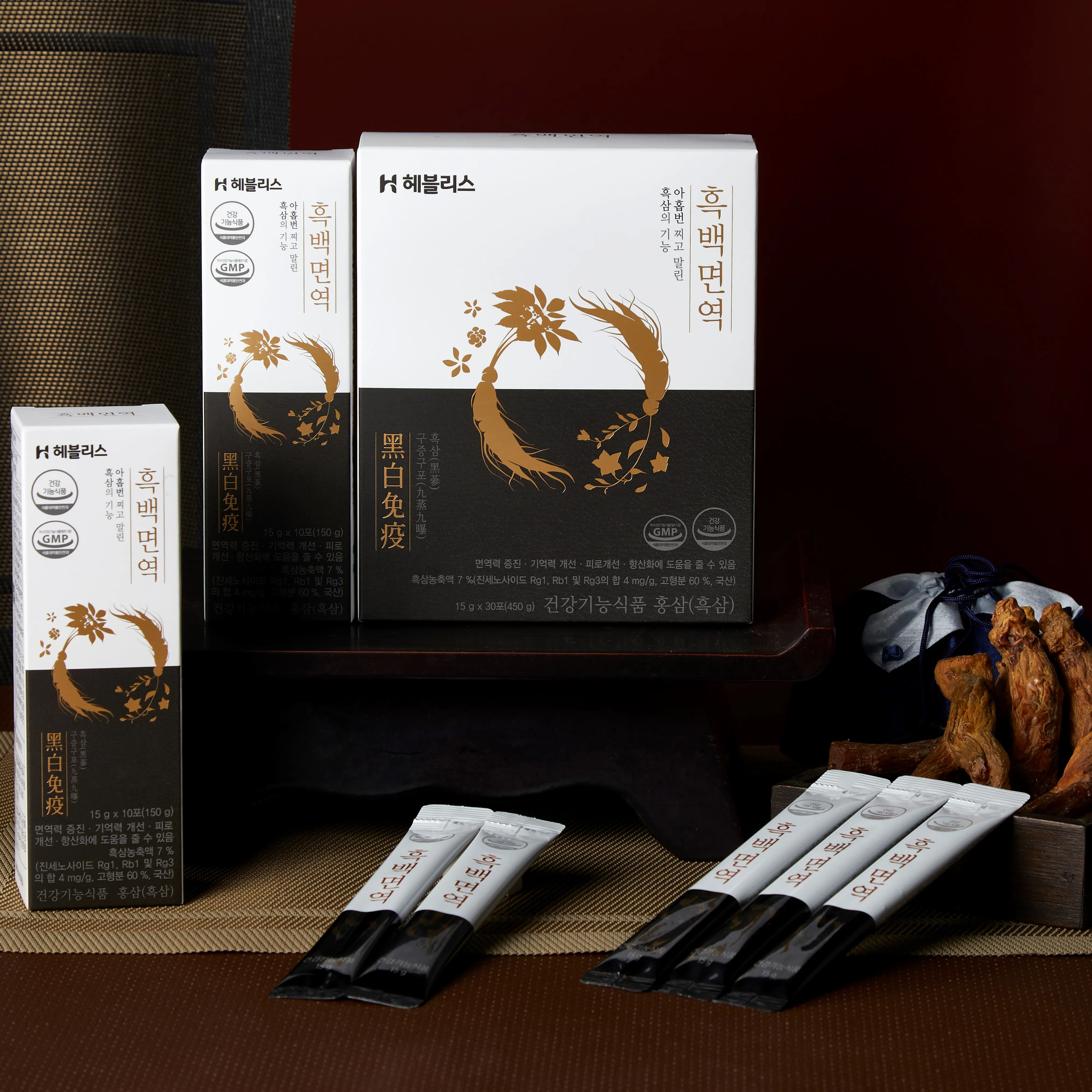 Ginseng extract supplement with white balloon flower and pear extract from korea, Improve memory and fast recovery from fatigue