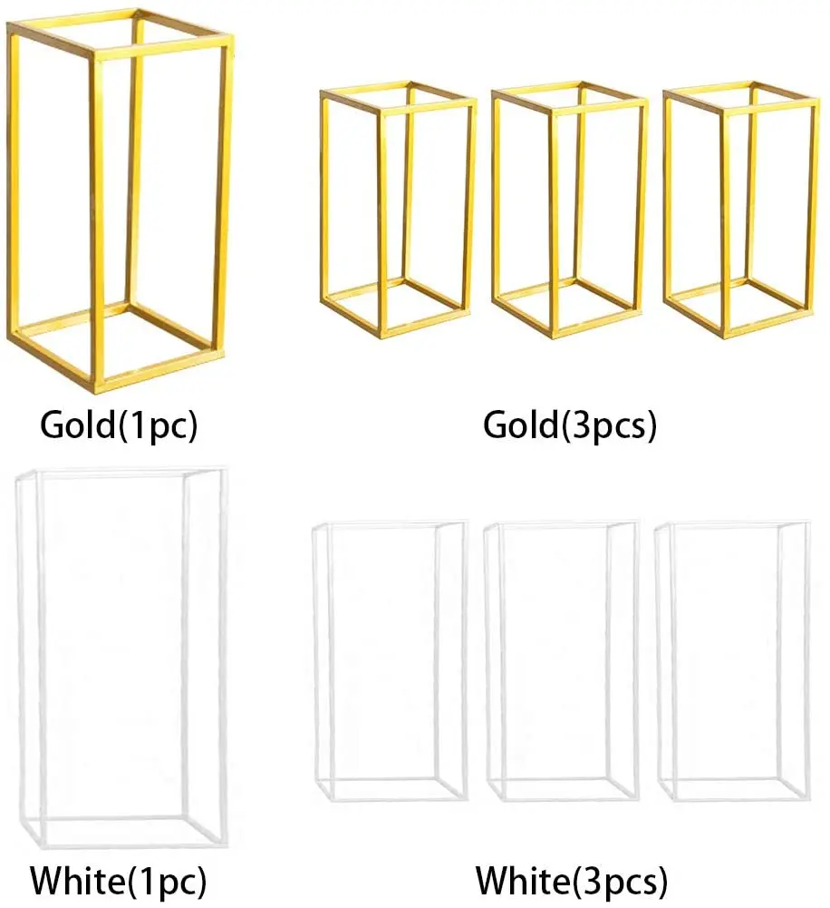 Pack of 3 Gold Wedding Flower Stand, Flower Rack Iron Art Handicrafts Decorative Vase Gold Vase  Made by KSN