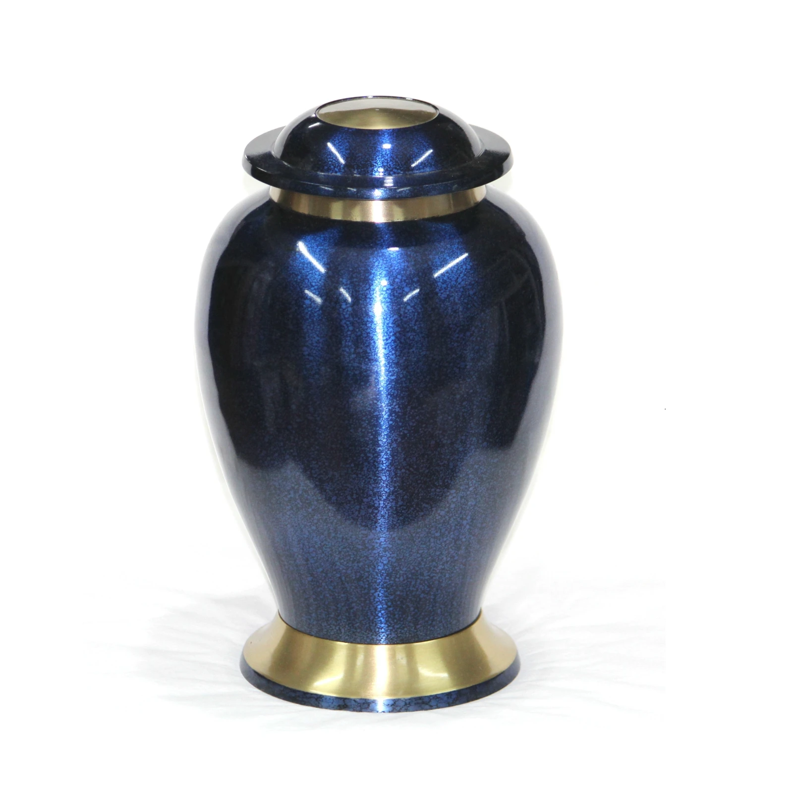 Human ashes Blue Marble Cremation Urn small Cremation Urn for Human Ashes Funeral Supplies of brass Urns from India