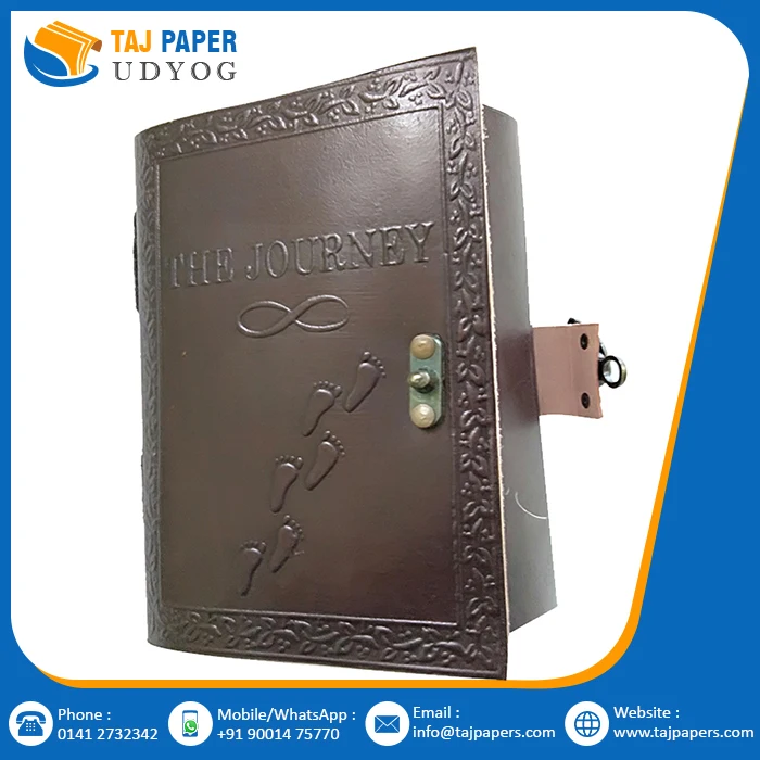 5x7 Personalized Journal Travel Notebook High Quality Business Planner Writing Diary Wholesale Leather Journal with Button Lock