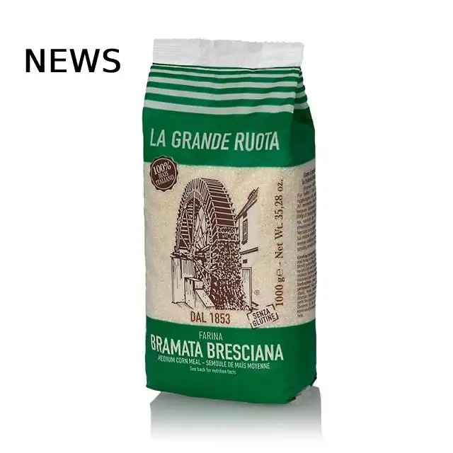 100% made in Italy Corn flour white for polenta Fioretto 1000g polenta ready in 45 minutes