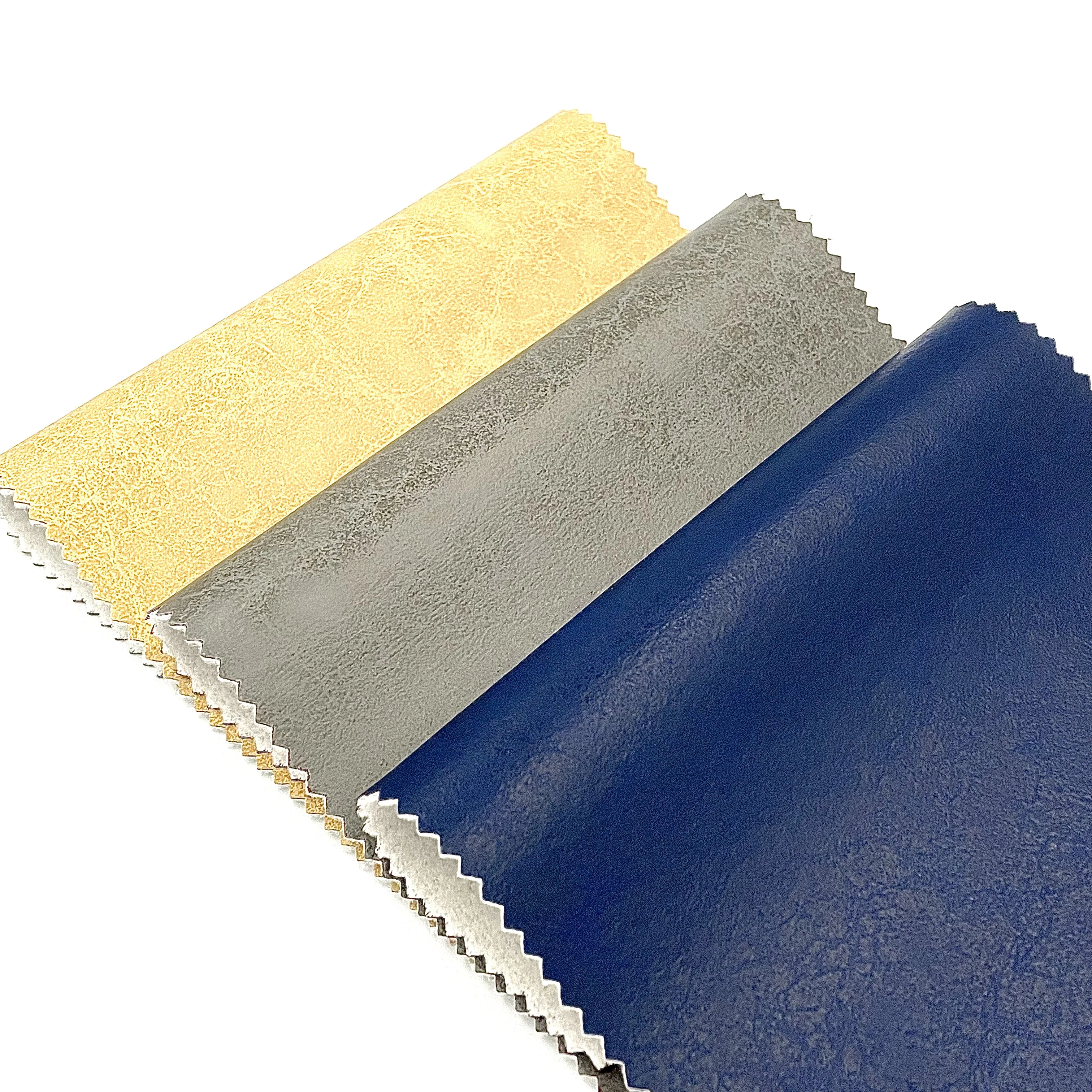 EPO Eco Friendly Two Toned Waterproof Recycled PVB Foamed Faux Leather for Sofas