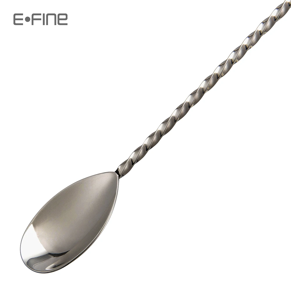 
EFINE Teardrop Bar Spoon Long Stainless Steel Black Copper Cocktail Stirring Mixing Spoon 