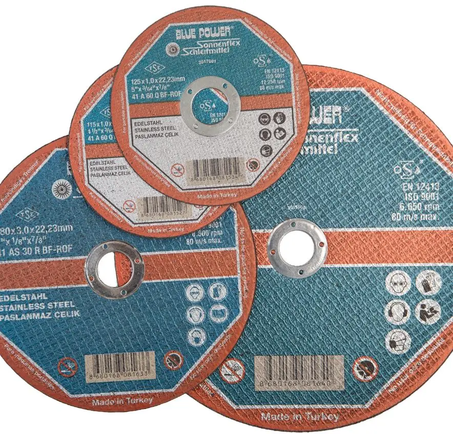 EUROCUT INOX THIN CUTTING DISC 4.5' Inc 115x1x22mm ABRASIVE WHEEL WITH OSA CERTIFICATED for METAL and INOX