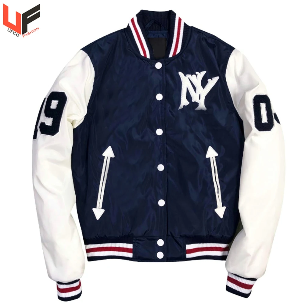 Letterman Jacket For Mens Multi colour High Quality Wool Body Genuine Cowhide Leather Arms Custom Patches American  Style Jacket