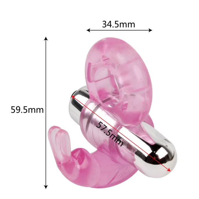 Rabbit Vibrator Cock Ring Vibrating Bullet Delay Stimulator Mens Couples Sex Toy