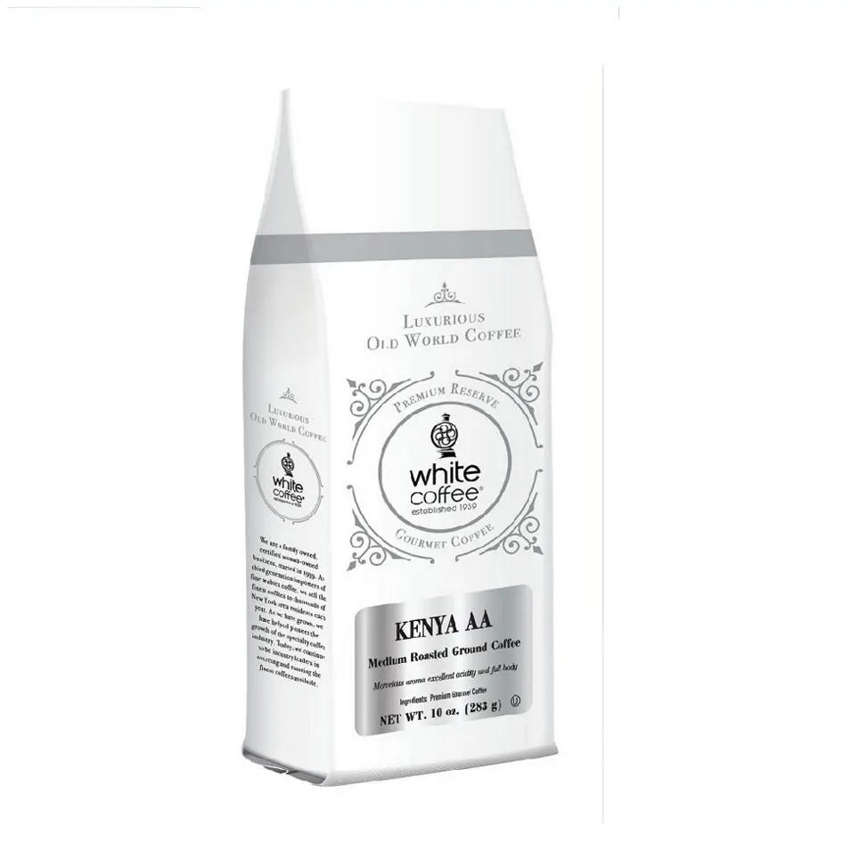 
White Coffee Medallion Line Best selling Medallion Kenya AA roasted coffee 