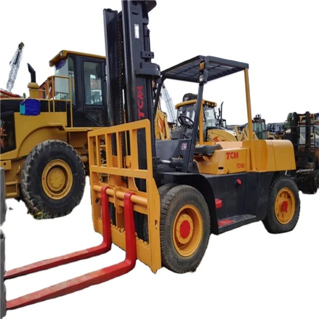 used tcm FD100 forklift japan used forklift 10 ton tcm fd100 forklifts sale