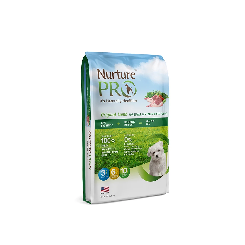 
Nurture Pro Brand USA Quality Small & Medium Breed Puppy Food High Vitamin Protein 26LB Original Lamb Dog Dry Food 