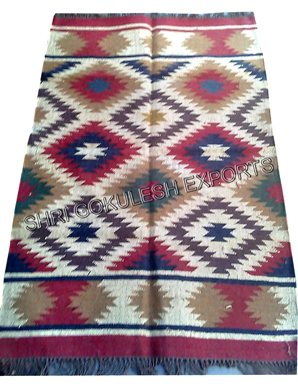 Latest Designer Kilim Woolen Handmade For Floor Living Room Bed Room Carpets