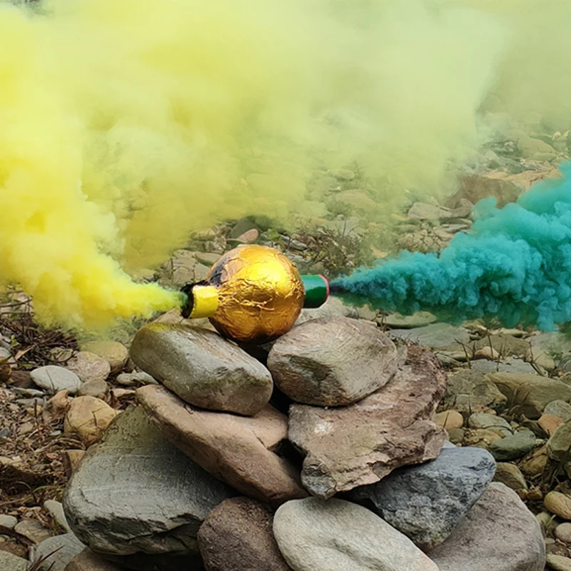 30s Chinese outdoor fireworks pyrotechnics birthday party festival two side customizable color smoke Balls