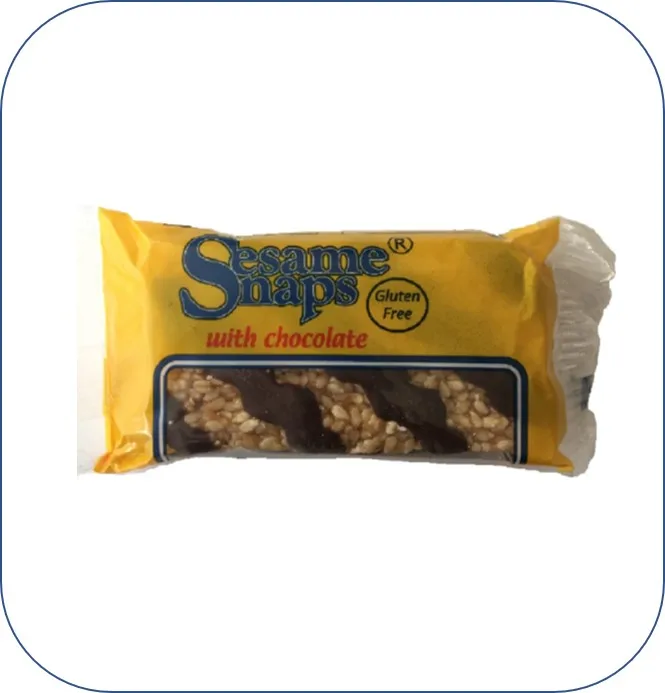 Snacks Bar Gluten Free Sesame Snaps Vegan Food Seeds Cracker Bar in Different Flavours