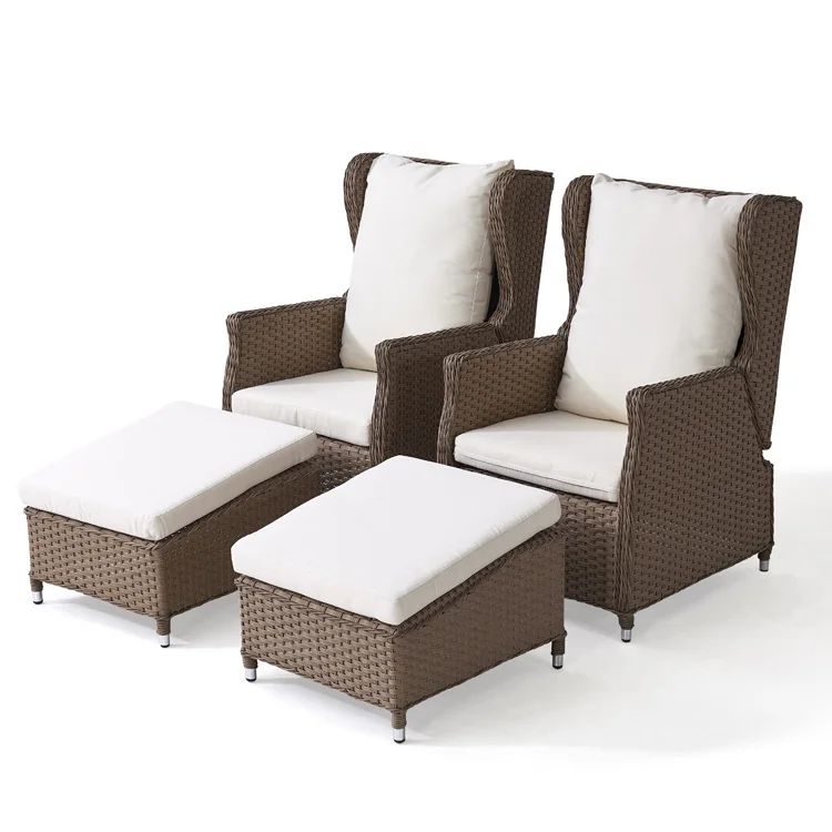 Steel Frame Cheap price Modern Single Rattan Wicker Outdoor Leisure
