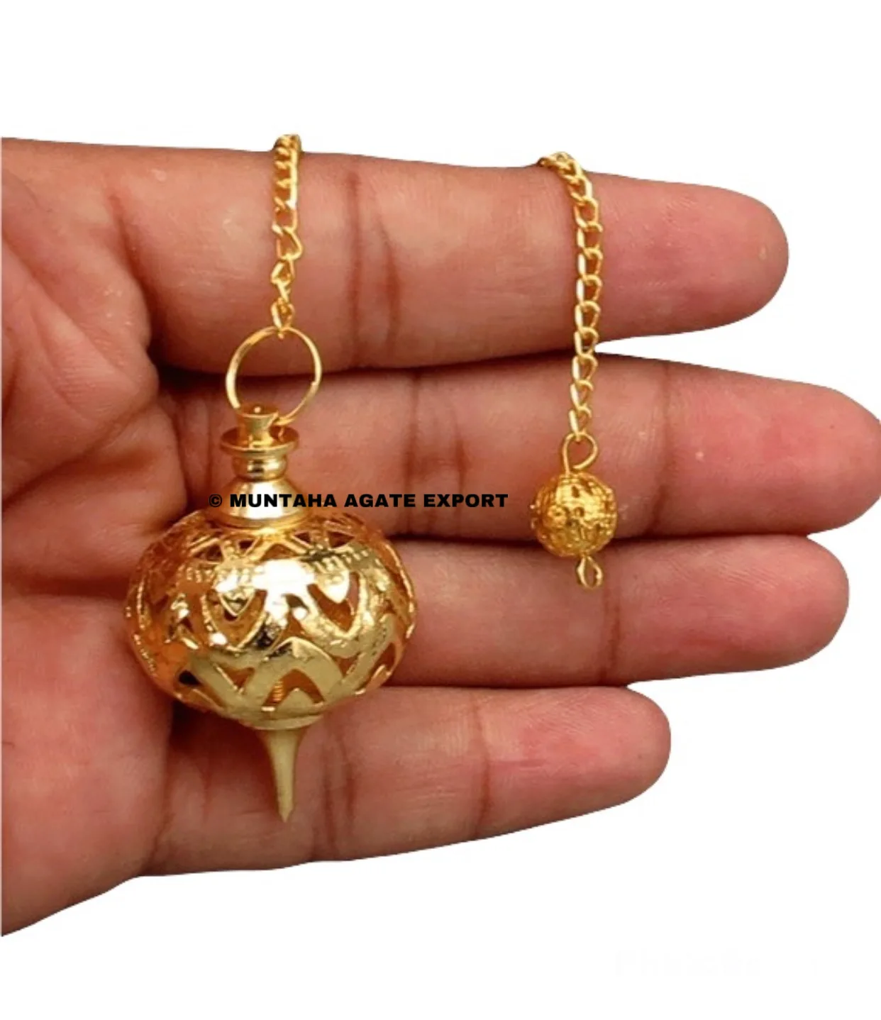 Healing Metal Pendulums for Divination Brass Pendulum Design -15 Spiritual Gift Reiki Healing Brass Pendulum From MUNTAHA AGATE