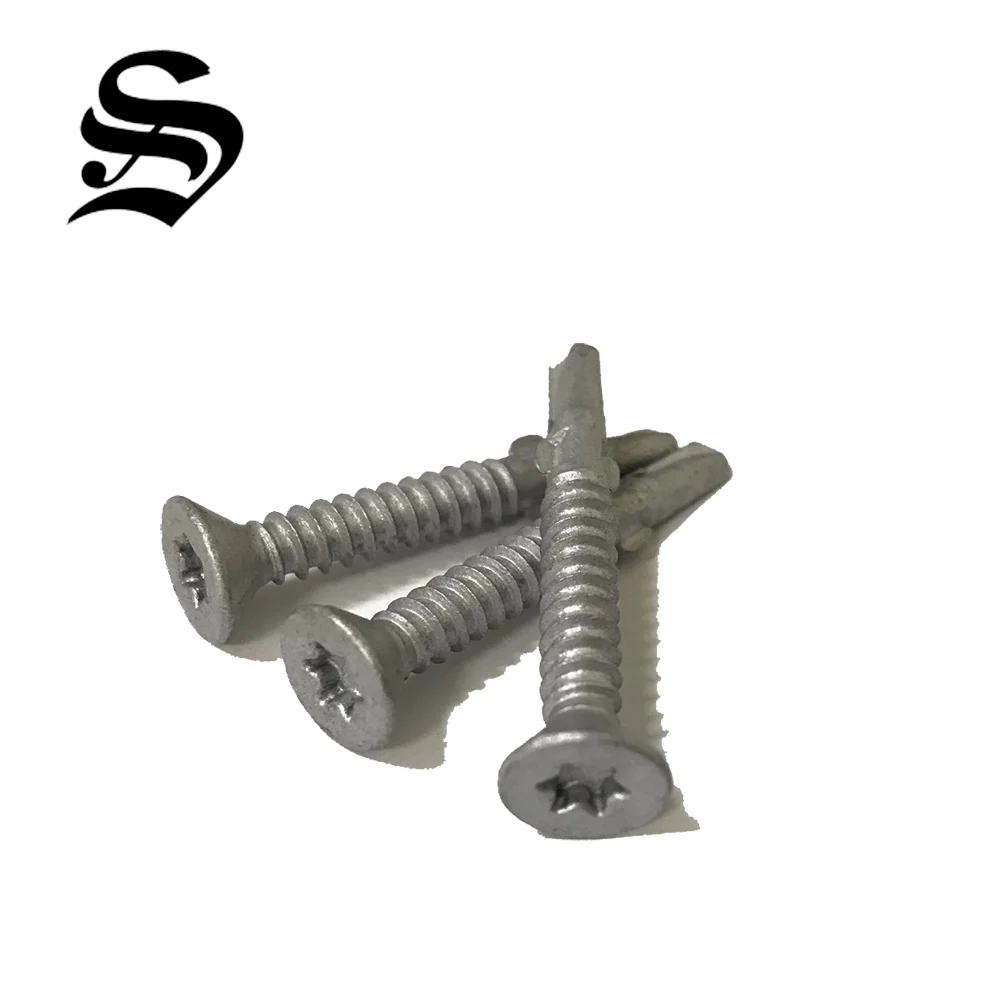 
Taiwan torx self drilling screw ruspert coated with ribs and wings 