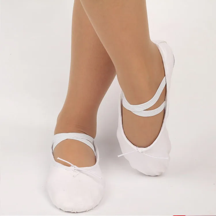 ballet shoes soft sole indoor dance shoes for women Classic Leather Gymnastic Ballet Shoes