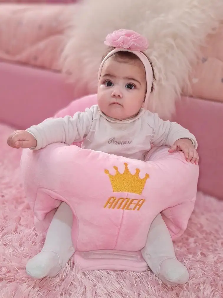 BEST SELLER Velvet Baby Sofa, from 4m +, 360 degree protection protected product PBT CE and EUR1 shipment Low MOQ baby chair kid