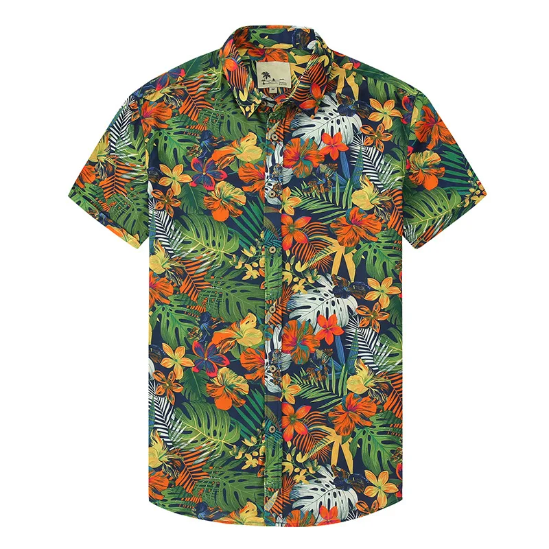 New Arrivals Factory Price Casual Shirts For Men Summer High Quality Summer Shirts Men Printed Hawaiian