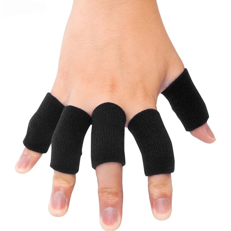 Black and Blue Knitting Nylon Basketball Finger Protect Finger Protection Volleyball Finger Sleeve