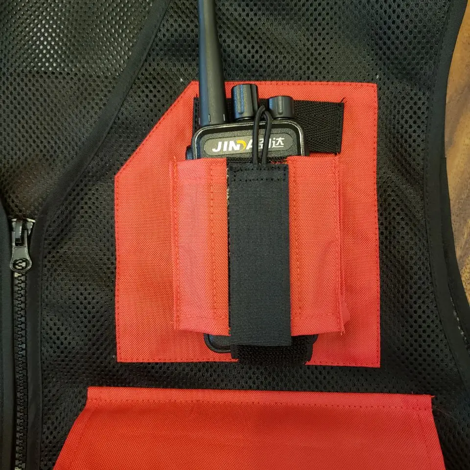 
Red First Aid EMS Response Hi Visibility Paramedic Ambulance Rescue Mesh Reflective Safety Vest 