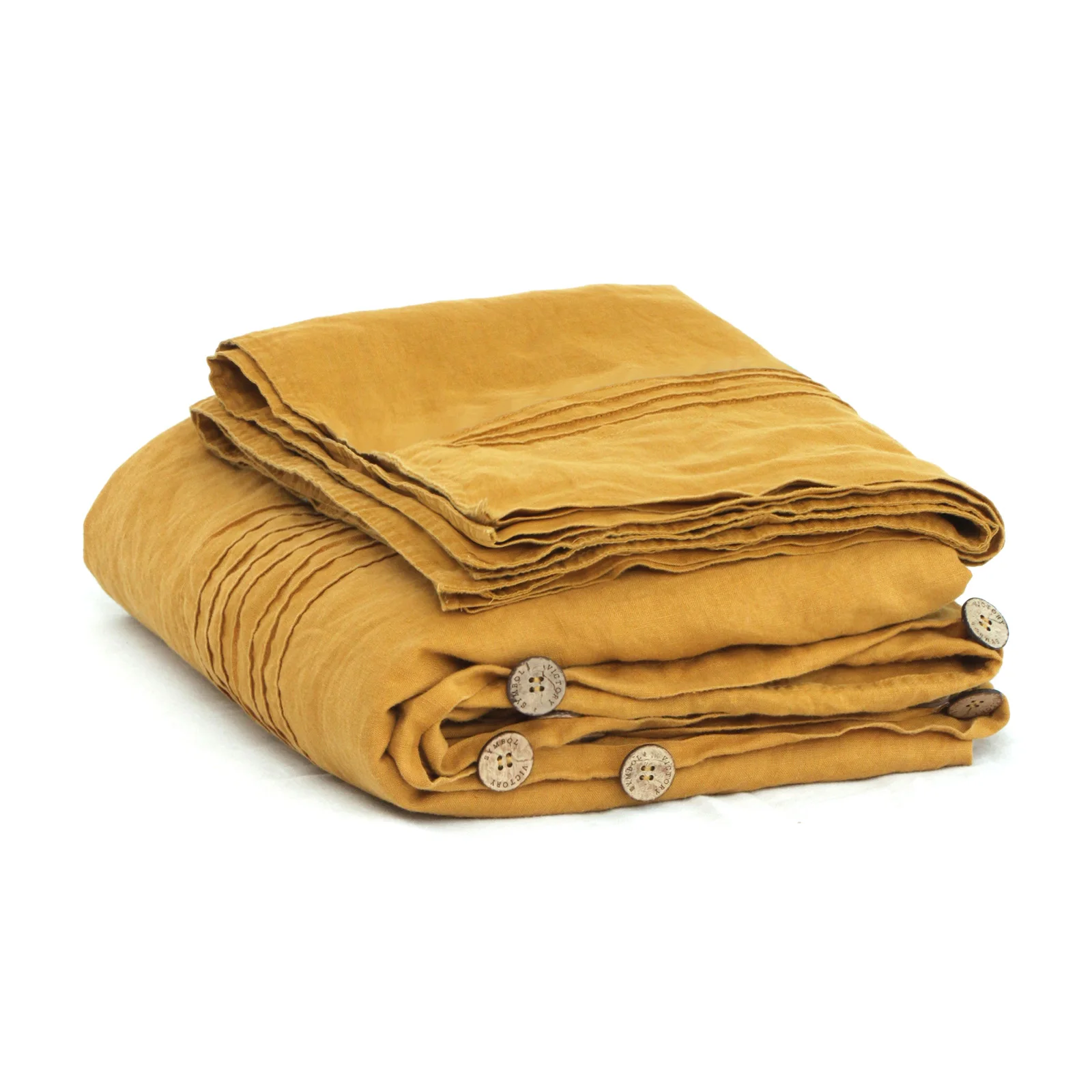 High Quality French flax linen DuvetCover Set Hot Sale 100% Linen Fitted sheet set linen sheets beddings Cal king Size