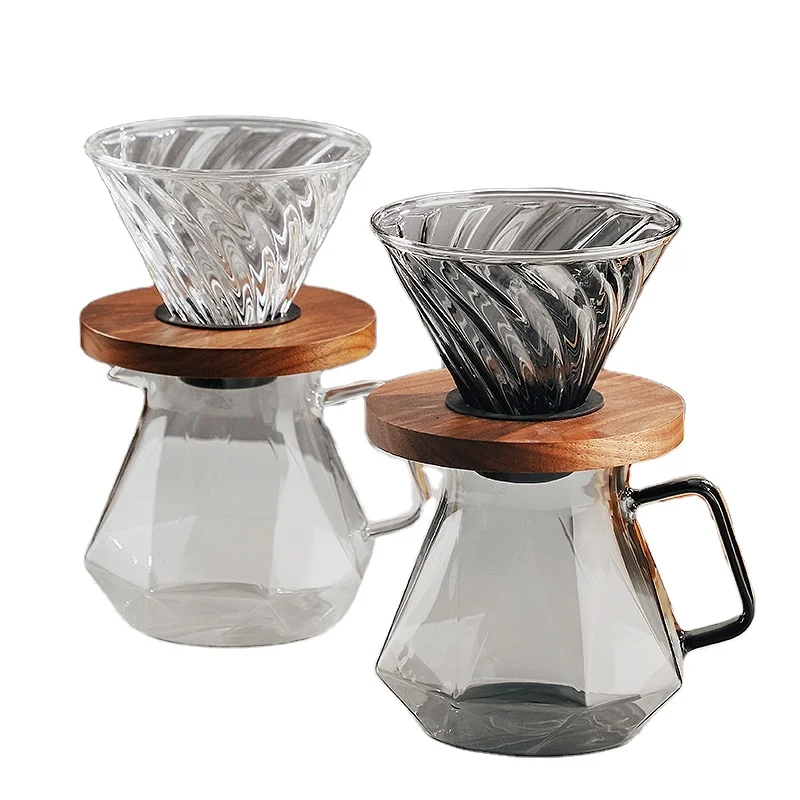 2022 trendy Spout Coffee Jug Milk Pitcher diamond coffee pitcher