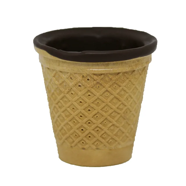BEST QUALITY ICE CREAM CUP ITALIAN QUALITY WAFERCUP + CHOCOLATE H.66 - D.66 FOR GELATO & CAFFE ITALIANO