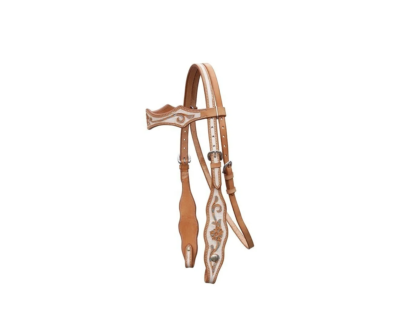 Genuine Leather Chestnut Western Horse Bridles & Headstalls