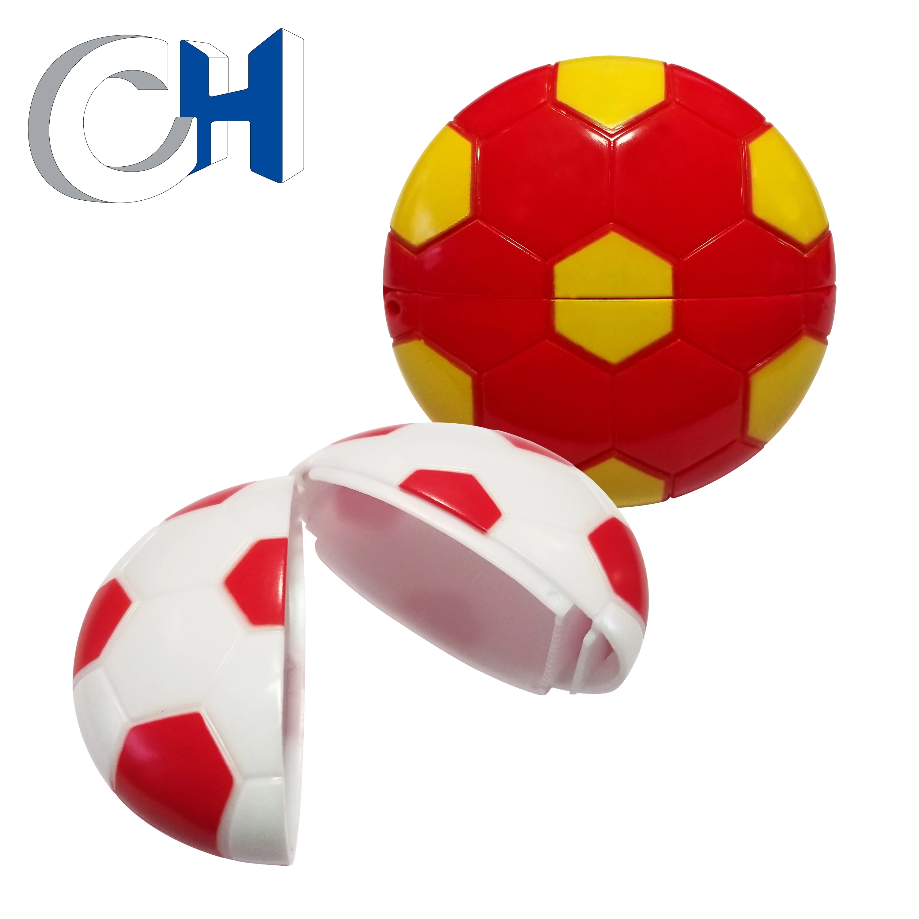 Factory price cute Multicolor plastic football candy Capsule toy
