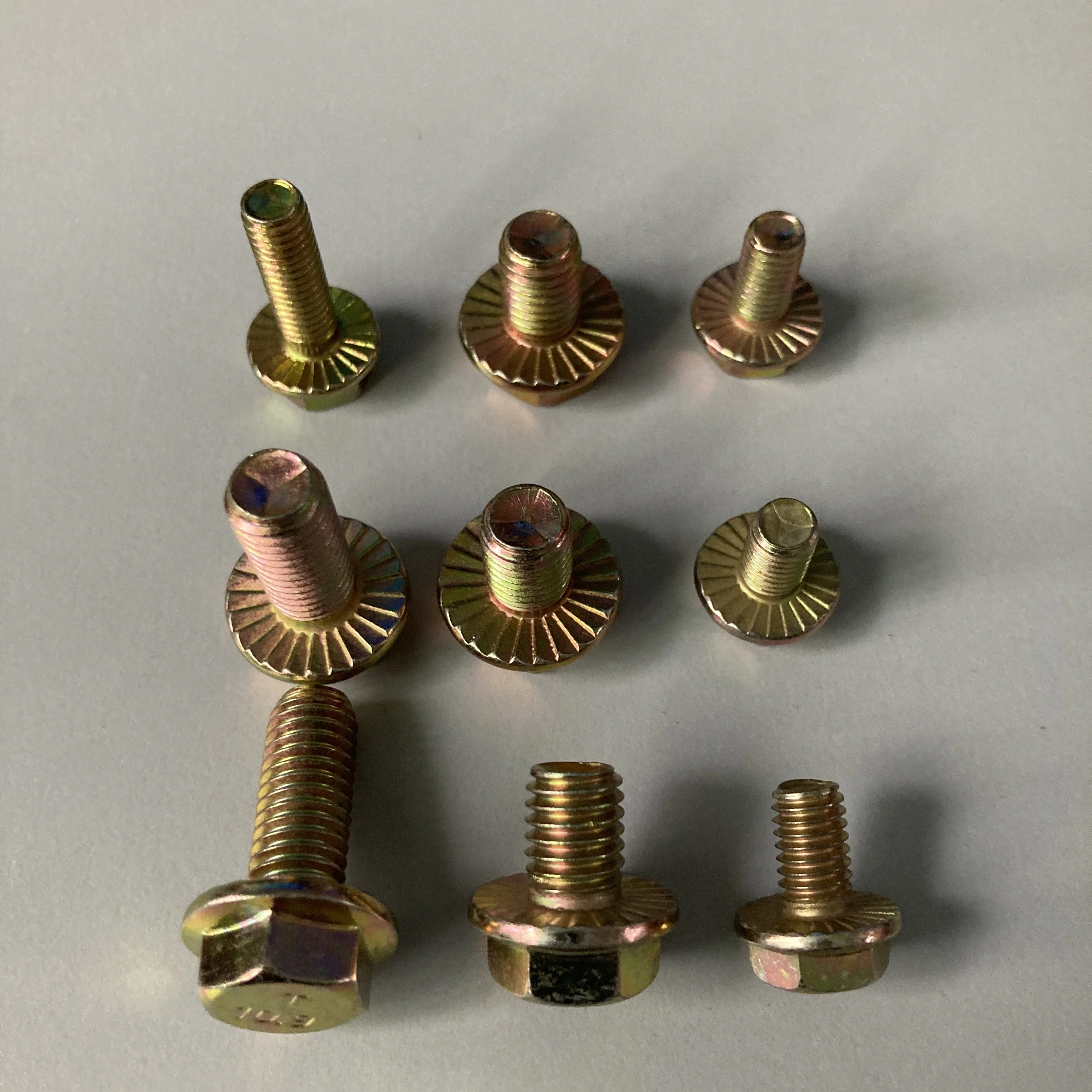 Threaded Bolts M6x160 Long Screw Iron Hex Flange Threaded Bolt Fastener Hardware Accessory for Agriculture Fishery