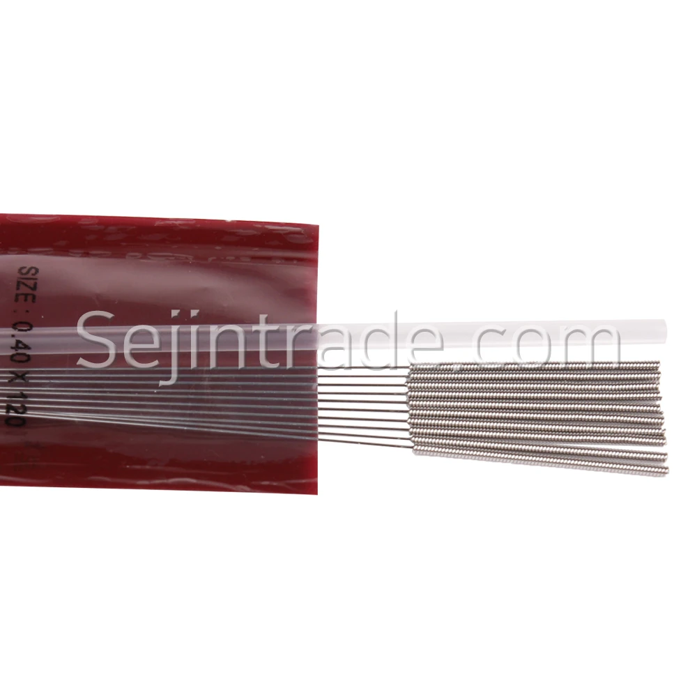 Disposable Sterile Korean Stainless Steel Handle Long Acupuncture Needles, SMC Special Acupuncture Needle with tube(1000 PCS/BOX