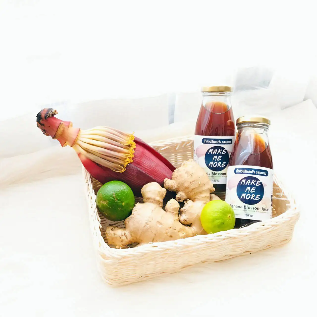 24 bottles / box Banana flower extract Lemon and Stevia Flavor Concentrated banana blossom juice